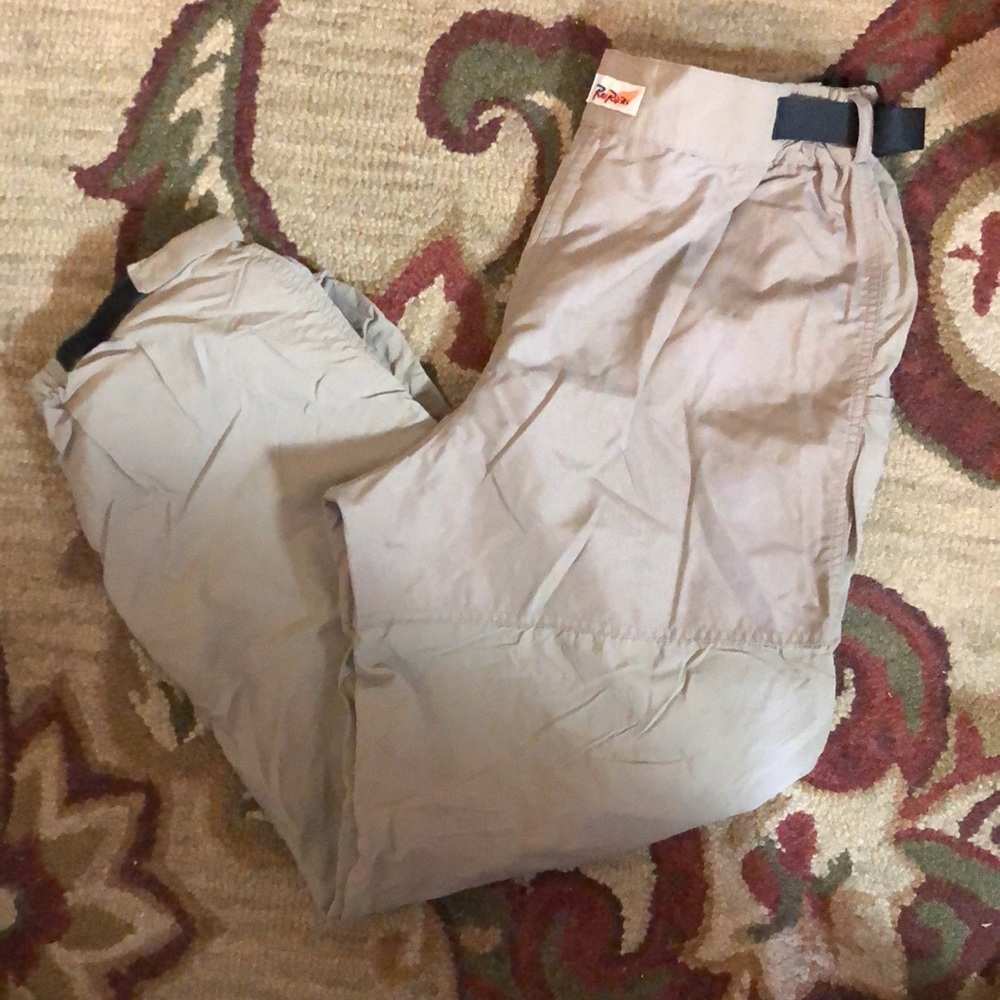 RAIL RIDERS Size Small Weatherpants Insect Shield Trail Reinforced Knee Gusset
